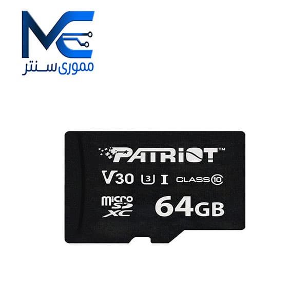 کارت حافظه microSDXC پاتریوت (PATRIOT) 64 گیگ مدل VX Series C10 U3 سرعت 90MB/s