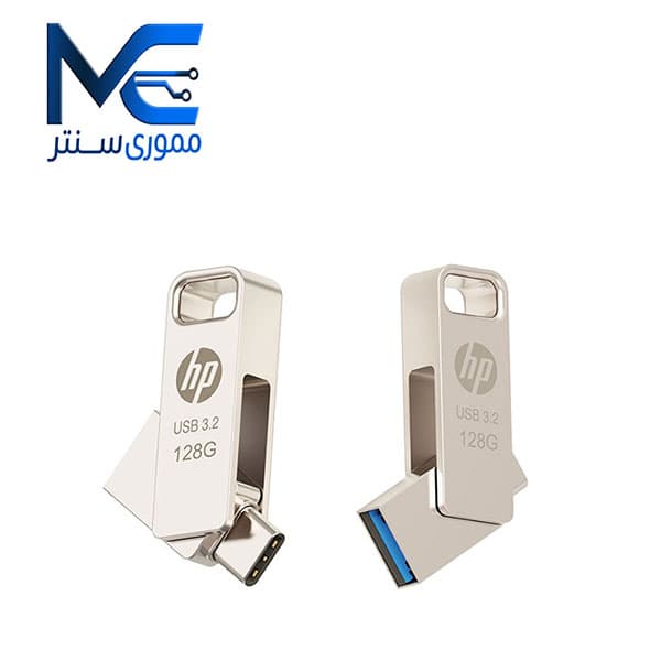 فلش مموری اچ‌پی (HP) مدل X206c ظرفیت 128 گیگابایت USB 3.2 Type-C