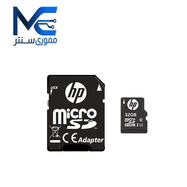 کارت حافظه MicroSDHC اچ پی (HP) 32 گیگ مدل U1 mi210 سرعت 100MB/s با آداپتور