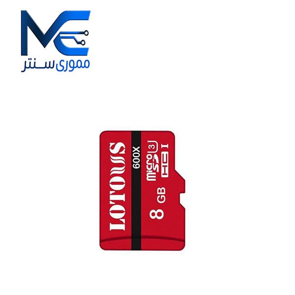 کارت حافظه microSDHC لوتوس (Lotous) 8 گیگابایت مدل 600X U3 سرعت 90MB/s