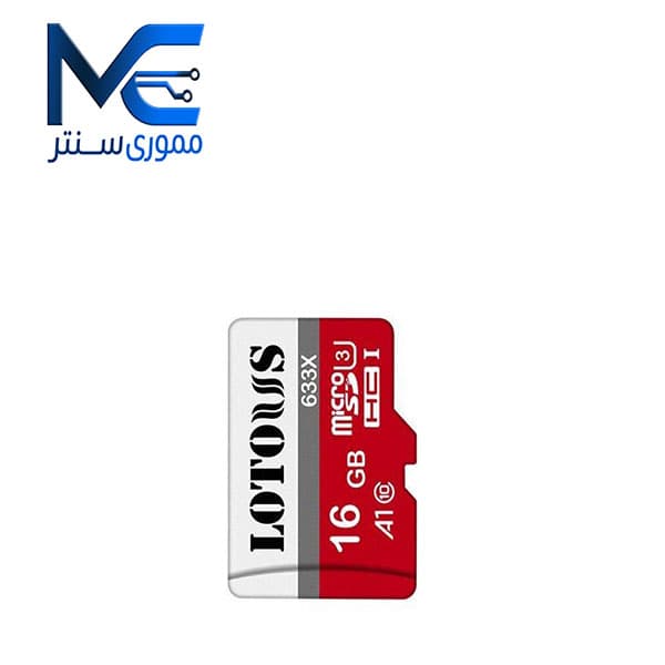 کارت حافظه microSDHC لوتوس (Lotous) 16 گیگابایت 633X مدل U3 سرعت 95MB/s