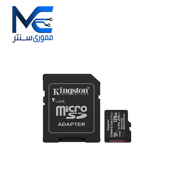 کارت حافظه microSDXC کینگستون (Kingston) مدل CANVAS Select Plus ظرفیت 128 گیگ سرعت 150MBps