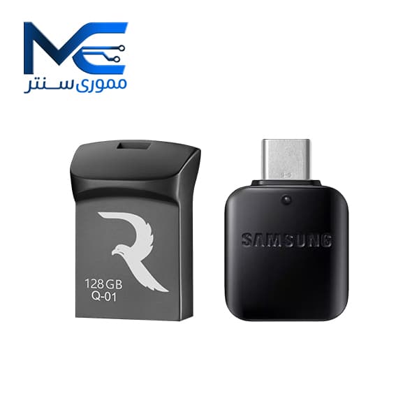 فلش مموری ریووکس (Reewox) مدل +Q01 ظرفیت 128 گیگابایت – به همراه تبدیل OTG