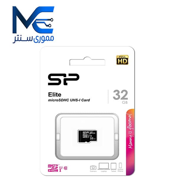 کارت حافظه microSDHC سیلیکون پاور (ِSilicon Pawer) 32 گیگابایت مدل Elite U1 سرعت 100MB/s