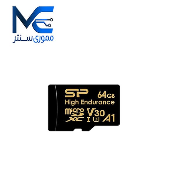 کارت حافظه microSDHC سیلیکون پاور (ِSilicon Pawer) 64 گیگابایت مدل high endurance U3 سرعت 100MB/s