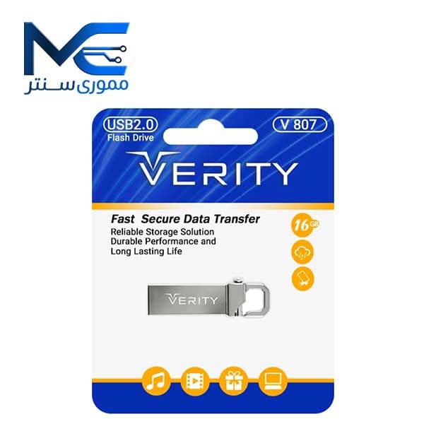 فلش مموری وریتی (ِVERITY) مدل V807 USB 2.0 ظرفیت 16 گیگابایت