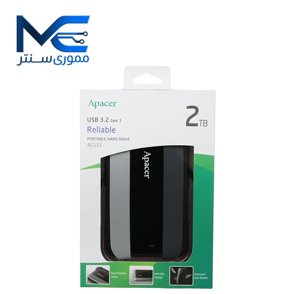 هارد اکسترنال اپیسر (Apacer) مدل AC533 ظرفیت 2 ترابایت
