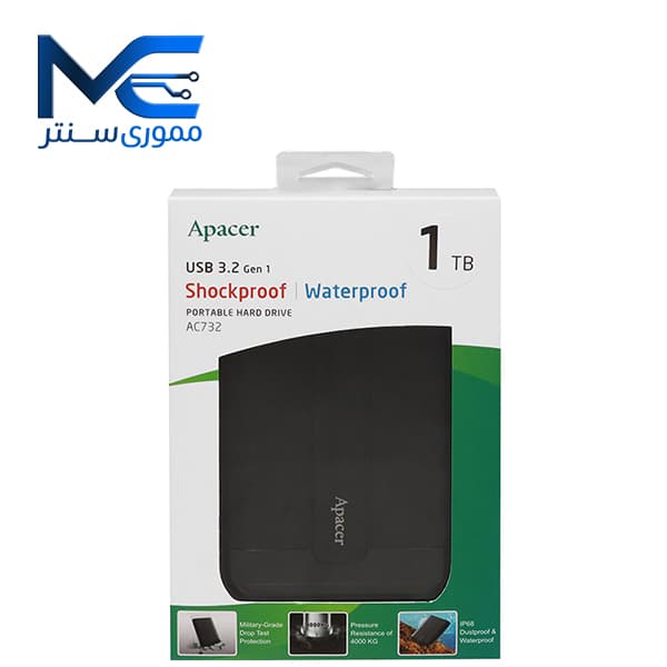 هارد اکسترنال اپیسر (Apacer) مدل AC732 ظرفیت 1 ترابایت