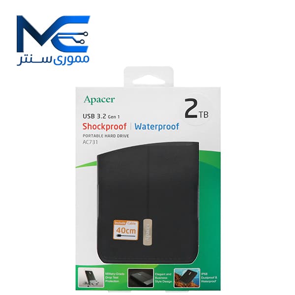 هارد اکسترنال اپیسر (Apacer) مدل AC731 ظرفیت 2 ترابایت