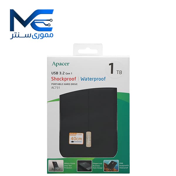 هارد اکسترنال اپیسر (Apacer) مدل AC731 ظرفیت 1 ترابایت