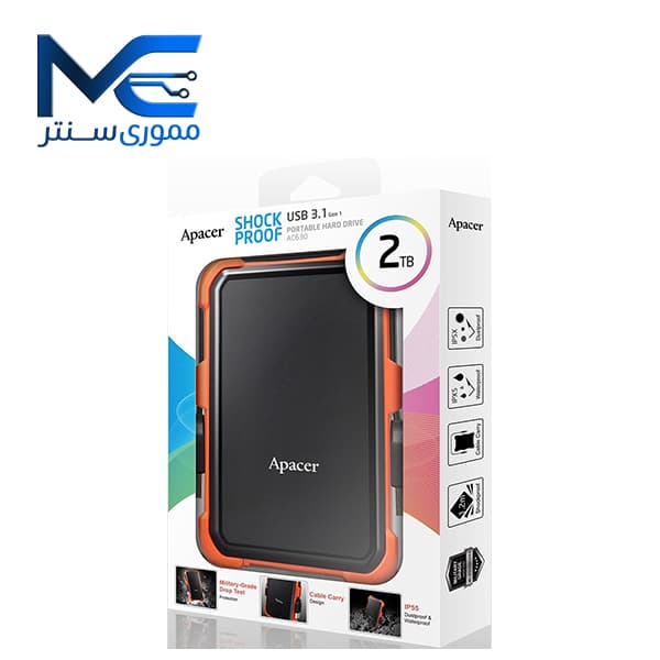 هارد اکسترنال اپیسر (Apacer) مدل AC630 ظرفیت 2 ترابایت