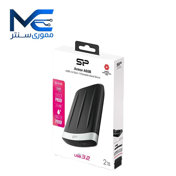 هارد اکسترنال سیلیکون پاور (ِSilicon Pawer) مدل Armor A65B ظرفیت 2 ترابایت