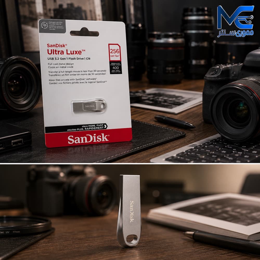 فلش مموری سن دیسک (SanDisk) مدل Ultra Luxe USB 3.2 ظرفیت 256 گیگابایت