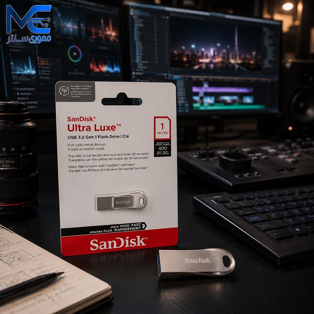 فلش مموری سن دیسک (SanDisk) مدل Ultra Luxe USB 3.2 ظرفیت 1 ترابایت