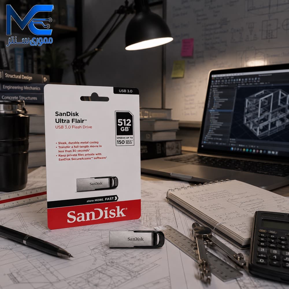فلش مموری سن دیسک (SanDisk) مدل Ultra Flair ZC73 USB 3.0 ظرفیت 512 گیگابایت